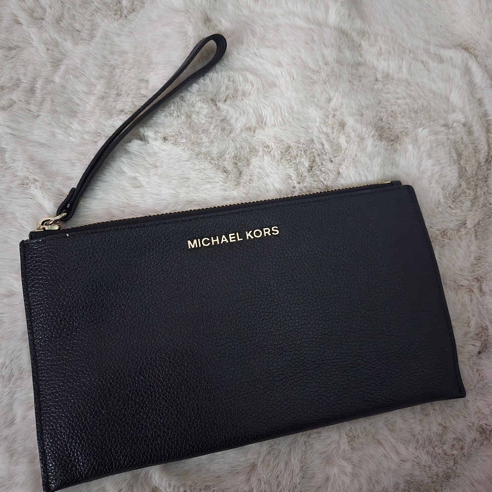 Michael Kors Black Large Wristlet